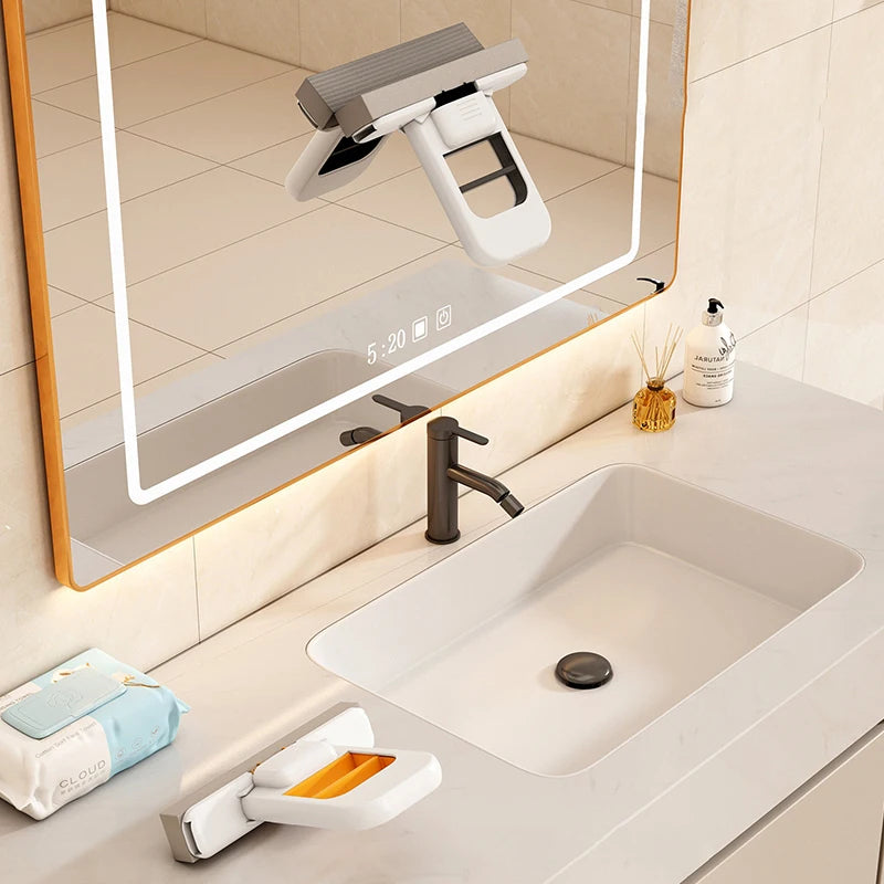 Addio Spugne Inzuppate! Il Miglior Raschietto Portatile 2-in-1 per Eliminare Acqua e Olio da Tutti i Piani di Lavoro